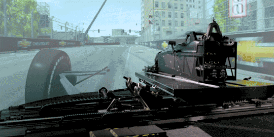 The GM Technology Stimulator's View of a Racecar Driver's Perspective on the Track