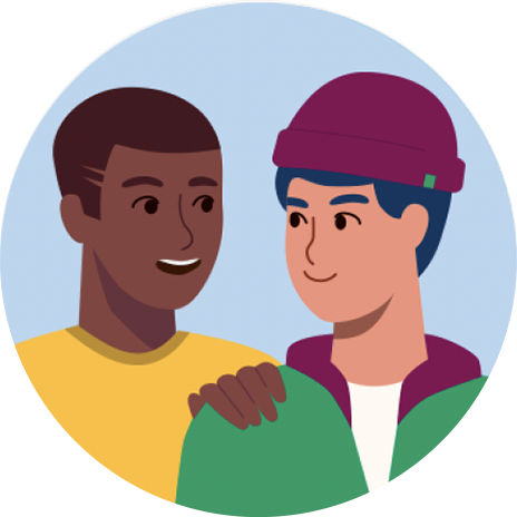 Two Teens Smiling Icon